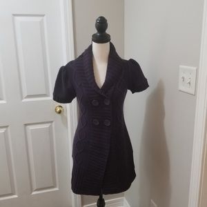 Decree sz M Chunky Purple short-sleeve sweater